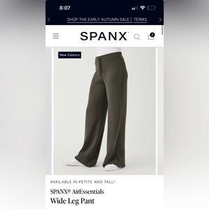 NWT SPANX AirEssentials Wide Leg Pant - XS PETITE